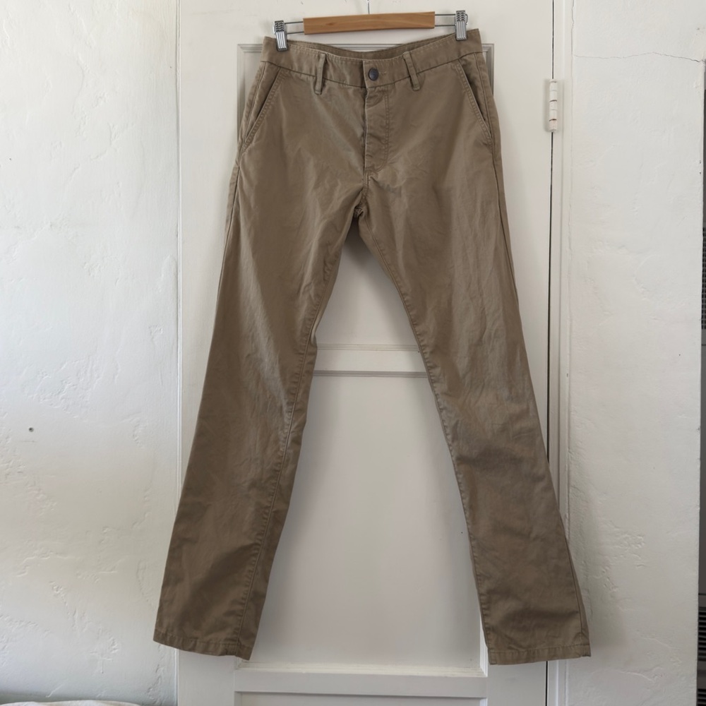 Grown & Sewn Men's Independent Slim Tan Pants Size 32